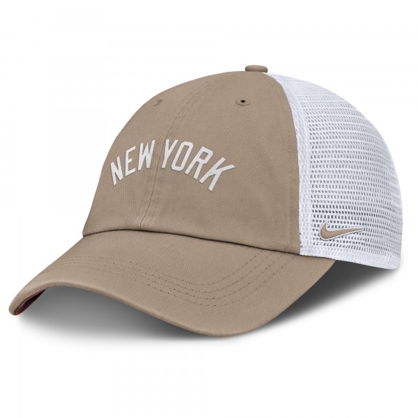 Бейсболка Unisex New York Yankees Nike Khaki/White Mothers Day Club Trucker