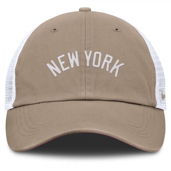 Бейсболка Unisex New York Yankees Nike Khaki/White Mothers Day Club Trucker