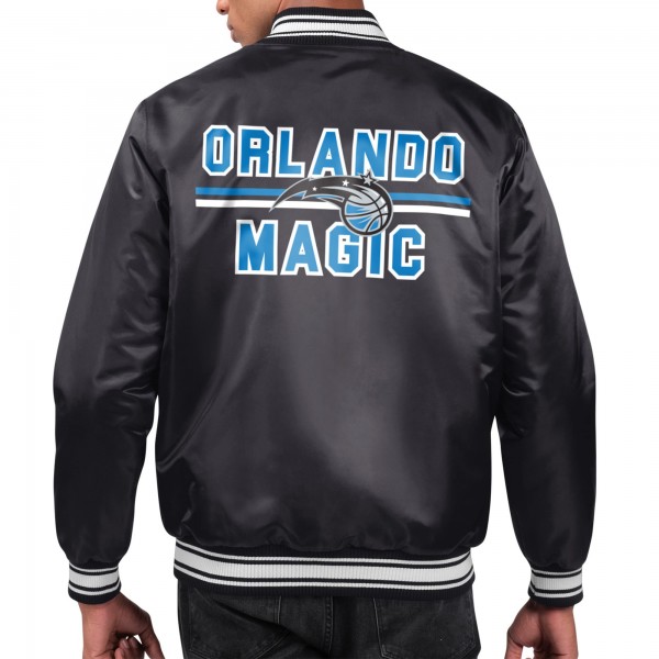 Куртка Orlando Magic Starter Black Printed Team Name Satin Varsity