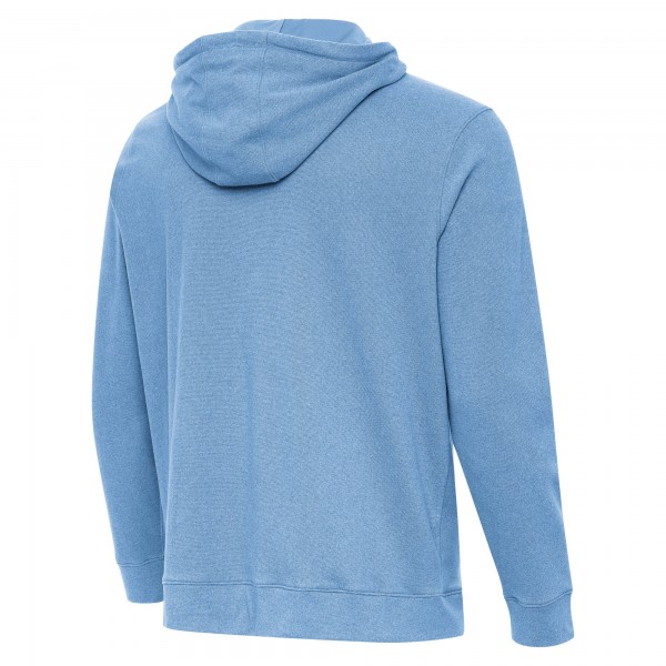 Los Angeles Dodgers Antigua Heather Powder Blue Cloud Pullover Hoodie
