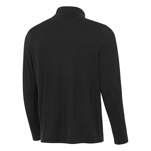 New York Yankees Antigua Black Content Quarter-Zip Top