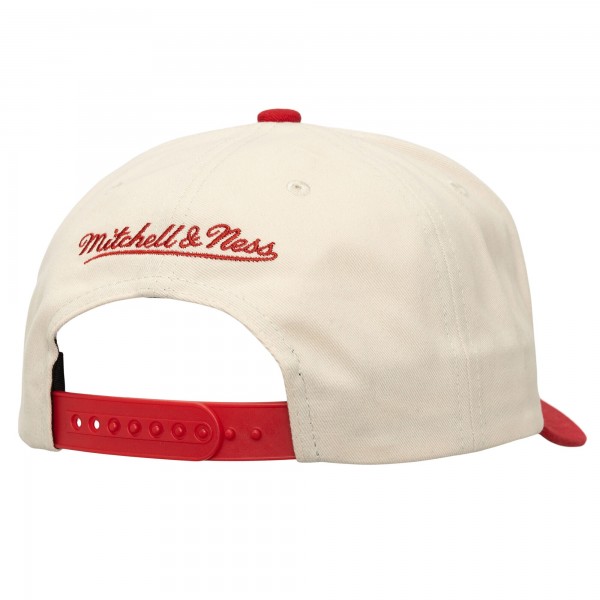 Бейсболка Houston Rockets Mitchell & Ness Cream/Red Soul Festival Staggered Zag Pro Pinch