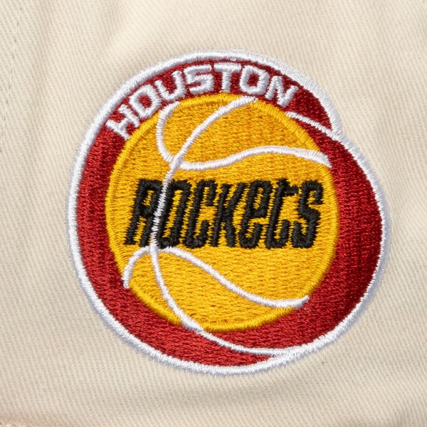 Бейсболка Houston Rockets Mitchell & Ness Cream/Red Soul Festival Staggered Zag Pro Pinch