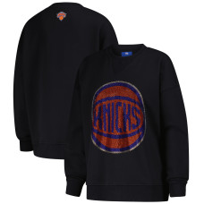 Женская свитшот New York Knicks Terez Black Gemstone Logo Pullover