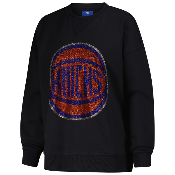Женская свитшот New York Knicks Terez Black Gemstone Logo Pullover
