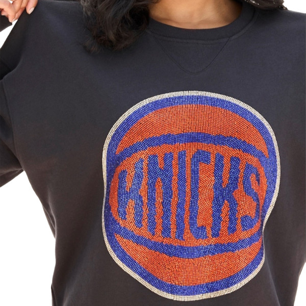 Женская свитшот New York Knicks Terez Black Gemstone Logo Pullover