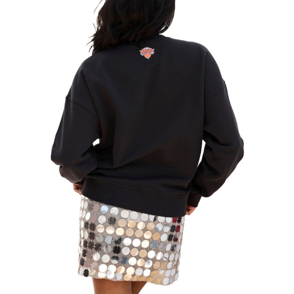 Женская свитшот New York Knicks Terez Black Gemstone Logo Pullover