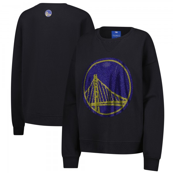 Женская Golden State Warriors Terez Black Gemstone Logo Pullover Sweatshirt