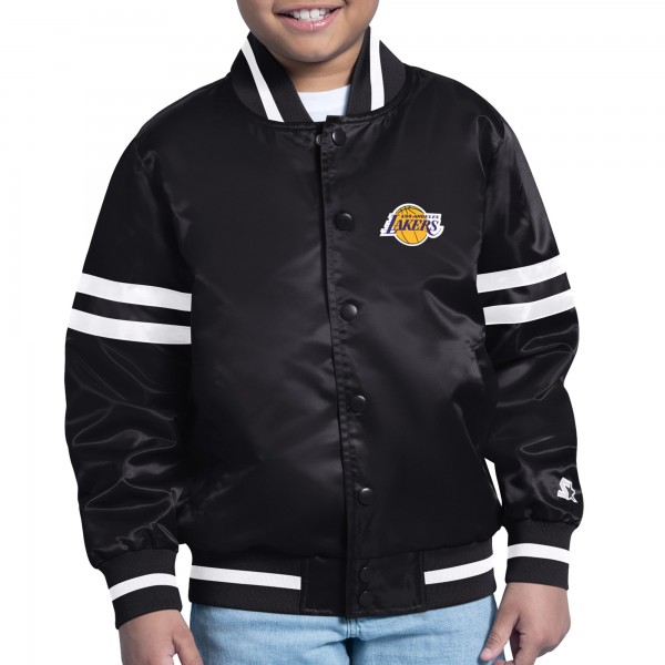 Бомбер Los Angeles Lakers Starter Youth Printed City Team Logo Varsity - Black