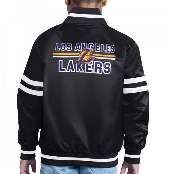 Бомбер Los Angeles Lakers Starter Youth Printed City Team Logo Varsity - Black