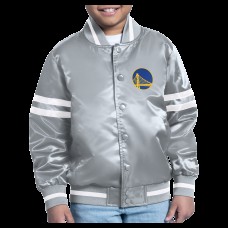Бомбер Golden State Warriors Starter Youth City Team Logo Varsity - Gray