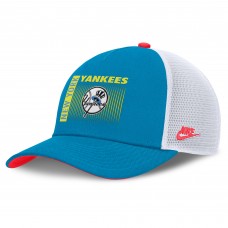 Бейсболка New York Yankees Nike Blue Neon 90s Rise Structured Performance