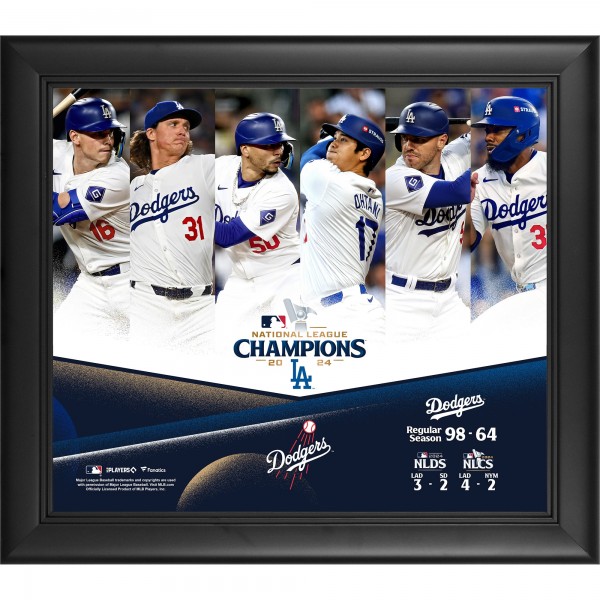 Los Angeles Dodgers Fanatics Authentic 2024 National League Champions Framed 15 x 17 Collage
