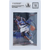 Tracy McGrady Toronto Raptors Autographed 1997-98 Bowmans Best #111 Beckett Fanatics Witnessed Authenticated 10 Rookie Card with HOF 17 Inscription
