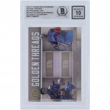 Walt Frazier & Chauncey Billups New York Knicks Autographed 2010-11 Panini Gold Standard Golden Threads #6 #/299 Beckett Fanatics Witnessed Authenticated 10 Card