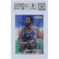 Walt Frazier New York Knicks Autographed 2014-15 Panini Prizm Blue & Green Mosaic Prizm #210 Beckett Fanatics Witnessed Authenticated 9/10 Card