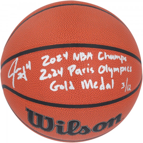 Мяч Jrue Holiday Boston Celtics Autographed Fanatics Authentic Wilson Authentic Series Indoor/Outdoor with Multiple Inscriptions - Limited Edition of 12