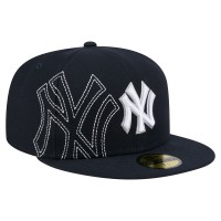 Бейсболка New York Yankees New Era Navy Yarn Stitch 59FIFTY