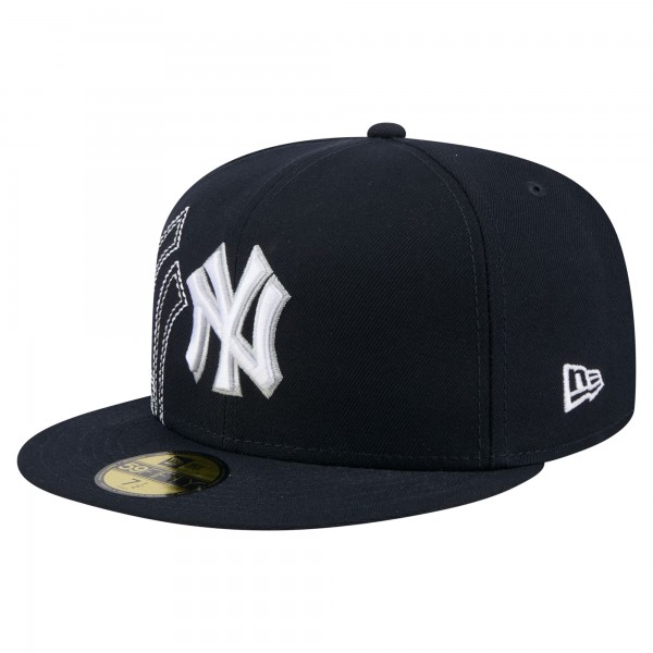 Бейсболка New York Yankees New Era Navy Yarn Stitch 59FIFTY