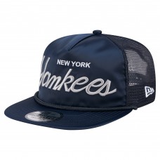 Бейсболка New York Yankees New Era Navy Retro Satin Script Golfer