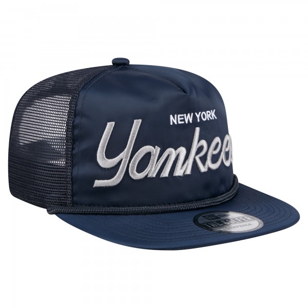 Бейсболка New York Yankees New Era Navy Retro Satin Script Golfer