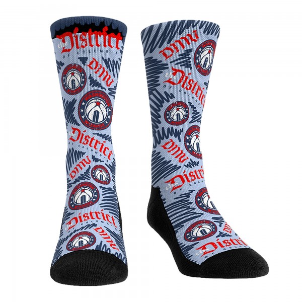 Три пары носков Washington Wizards Rock Em Socks Unisex 2024/25 City Edition