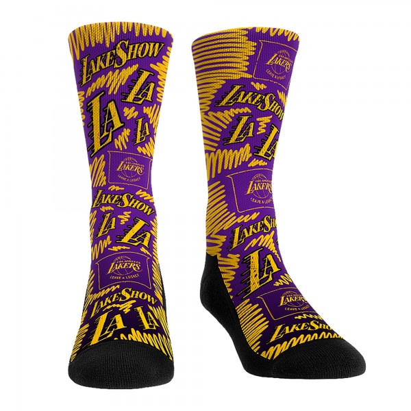 Три пары носков Los Angeles Lakers Rock Em Socks Unisex 2024/25 City Edition