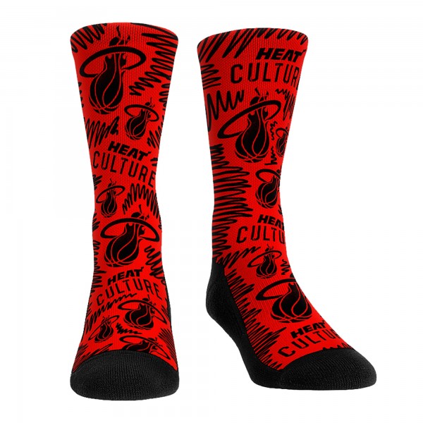 Три пары носков Miami Heat Rock Em Socks Unisex 2024/25 City Edition