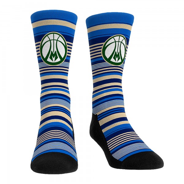 Три пары носков Milwaukee Bucks Rock Em Socks Unisex 2024/25 City Edition