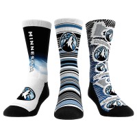 Три пары носков Minnesota Timberwolves Rock Em Socks Unisex 2024/25 City Edition