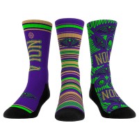 Три пары носков New Orleans Pelicans Rock Em Socks Unisex 2024/25 City Edition