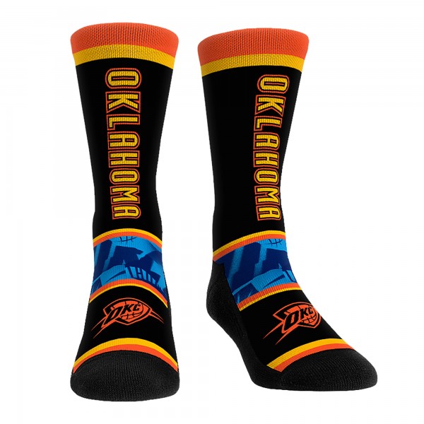 Три пары носков Oklahoma City Thunder Rock Em Socks Unisex 2024/25 City Edition