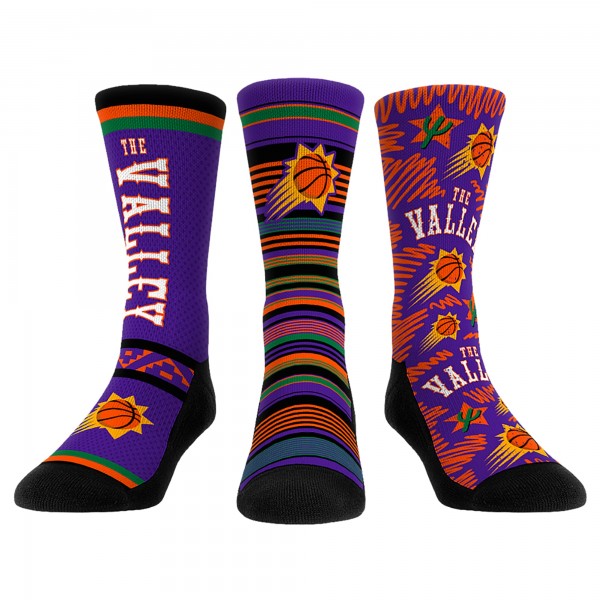 Три пары носков Phoenix Suns Rock Em Socks Unisex 2024/25 City Edition