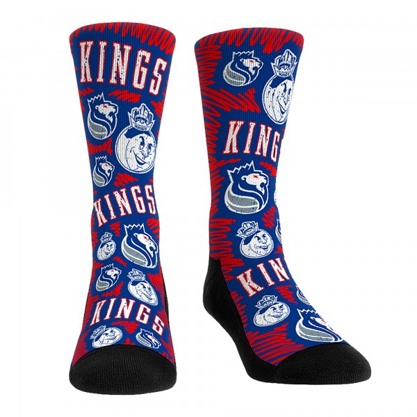 Три пары носков Sacramento Kings Rock Em Socks Unisex 2024/25 City Edition
