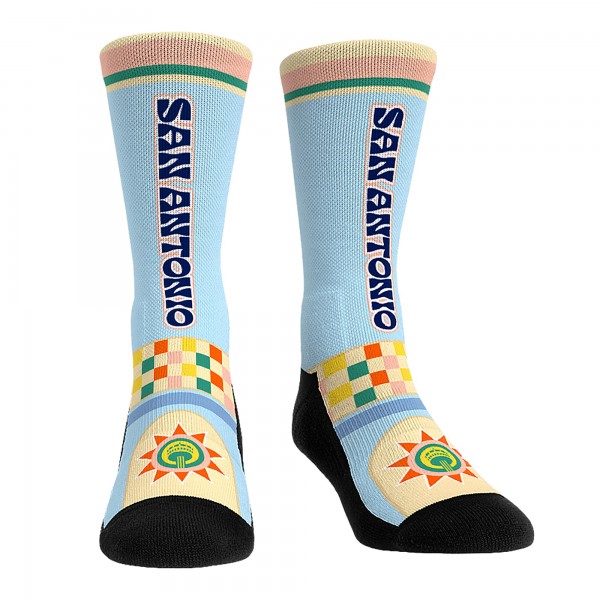 Три пары носков San Antonio Spurs Rock Em Socks Unisex 2024/25 City Edition