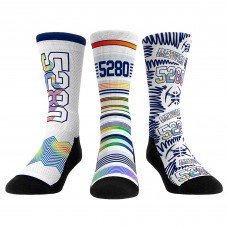 Три пары носков Denver Nuggets Rock Em Socks Unisex 2024/25 City Edition