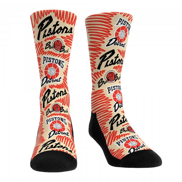 Три пары носков Detroit Pistons Rock Em Socks Unisex 2024/25 City Edition
