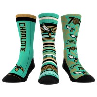 Три пары носков Charlotte Hornets Rock Em Socks Unisex 2024/25 City Edition