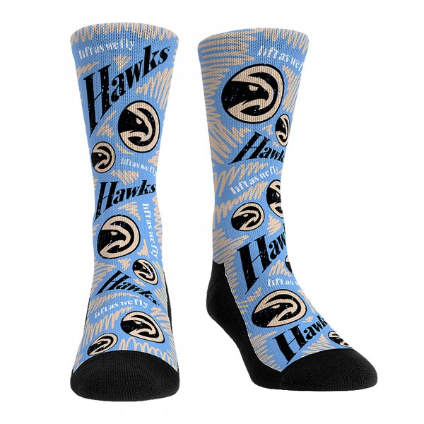 Три пары носков Atlanta Hawks Rock Em Socks Unisex 2024/25 City Edition
