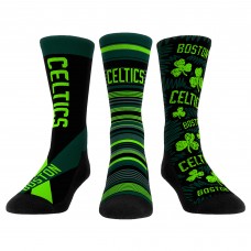 Три пары носков Boston Celtics Rock Em Socks Unisex 2024/25 City Edition