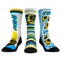 Три пары носков Indiana Pacers Rock Em Socks Unisex 2024/25 City Edition