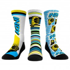 Три пары носков Indiana Pacers Rock Em Socks Unisex 2024/25 City Edition