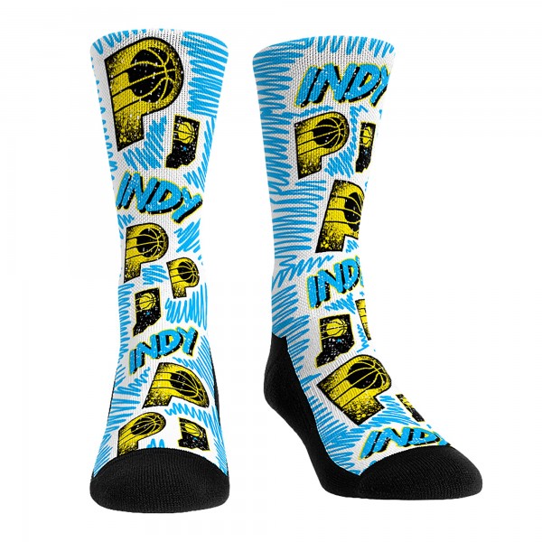 Три пары носков Indiana Pacers Rock Em Socks Unisex 2024/25 City Edition