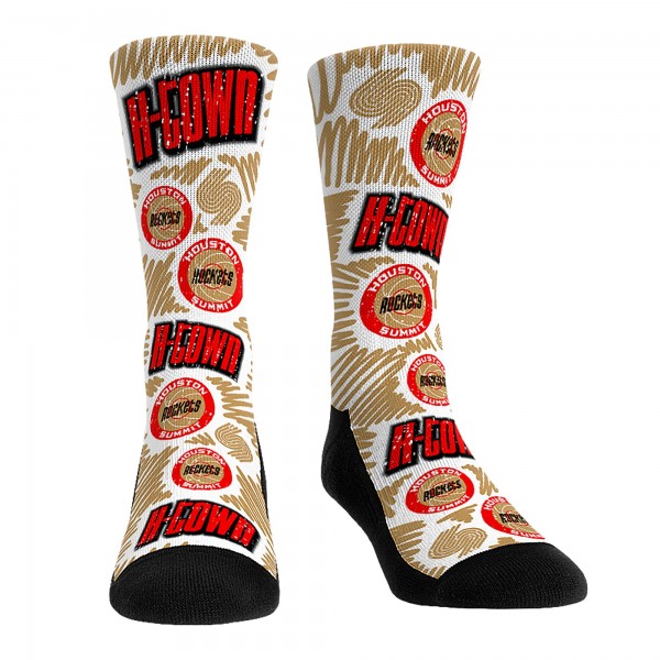 Три пары носков Houston Rockets Rock Em Socks Unisex 2024/25 City Edition