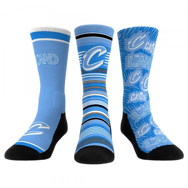 Три пары носков Cleveland Cavaliers Rock Em Socks Unisex 2024/25 City Edition