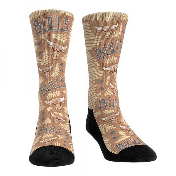 Три пары носков Chicago Bulls Rock Em Socks Unisex 2024/25 City Edition