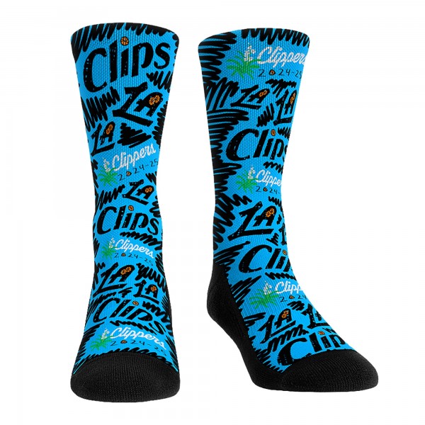 Три пары носков LA Clippers Rock Em Socks Unisex 2024/25 City Edition
