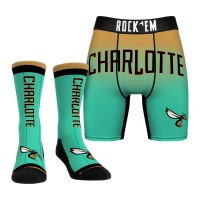 Трусы и носки Charlotte Hornets Rock Em Socks 2024/25 City Edition