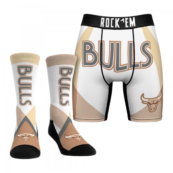 Трусы и носки Chicago Bulls Rock Em Socks 2024/25 City Edition
