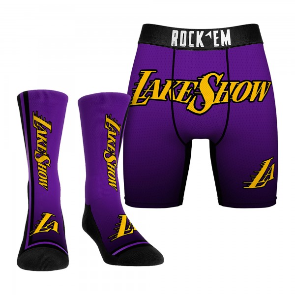 Трусы и носки Los Angeles Lakers Rock Em Socks 2024/25 City Edition